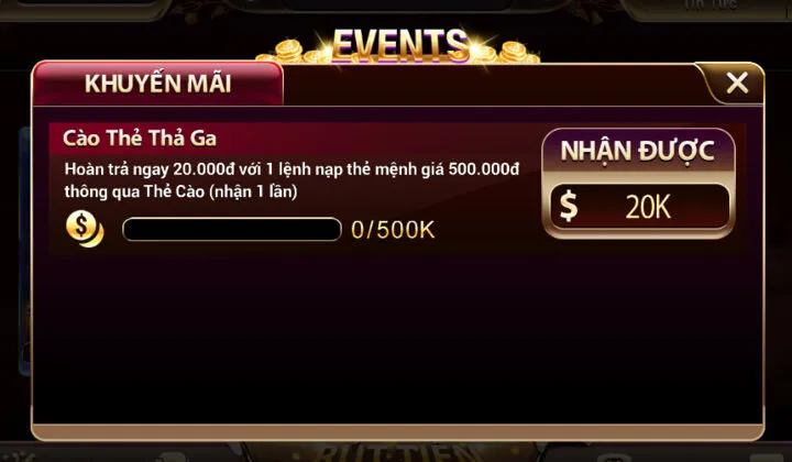 Update khuyến mãi cổng game Sunwin